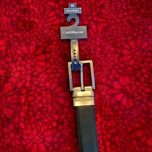 Croft & Barrow Reversible Men’s Belt. Size 44. XXL. Black/Brown. NEW. Width 1”